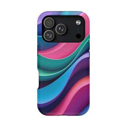 Aesthetic Wave Phone Case - Colorful iPhone Case, Ocean Gift Idea, Trendy Summer Accessory