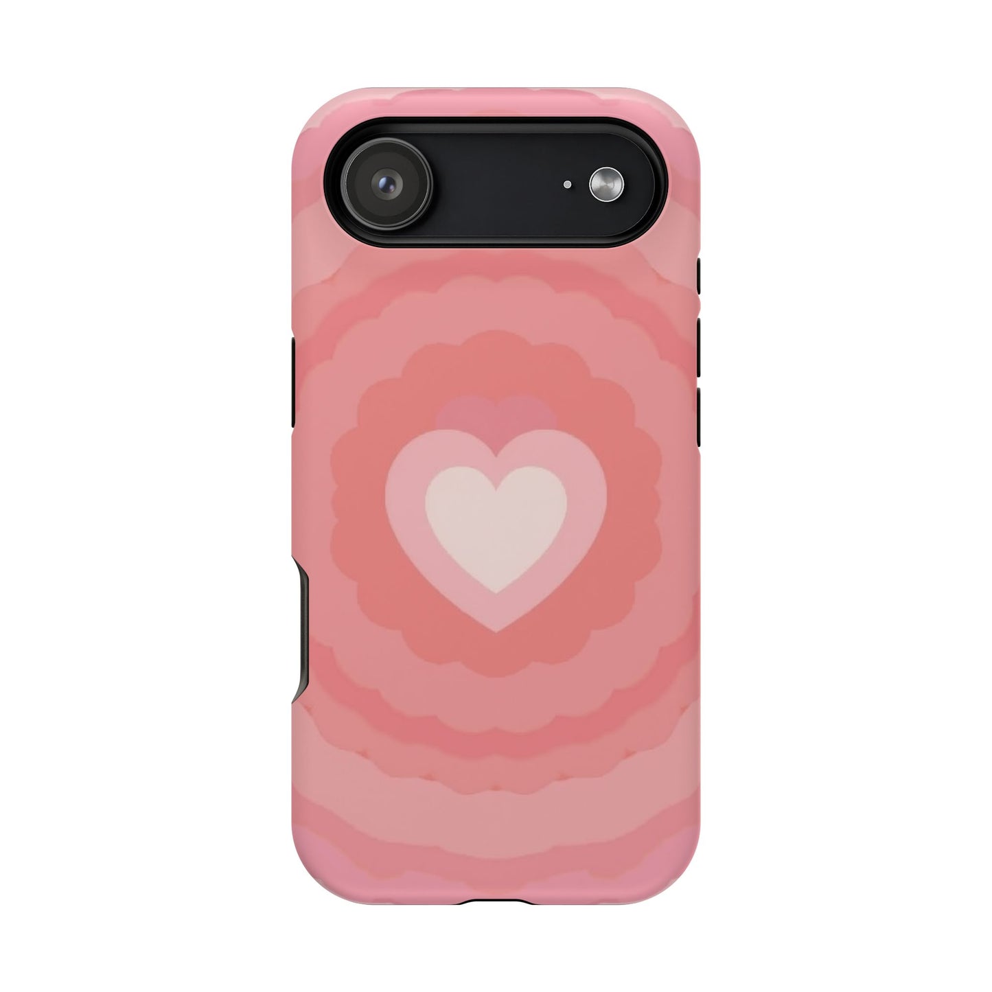 Heart Ripple iPhone Case - Cute Pink Aesthetic - Kawaii Gift for Her