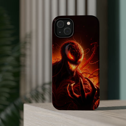 Fiery Alien Phone Case - Aesthetic iPhone Case | Sci-Fi Art Design | Gifts for Him | Unique Phone Accessories