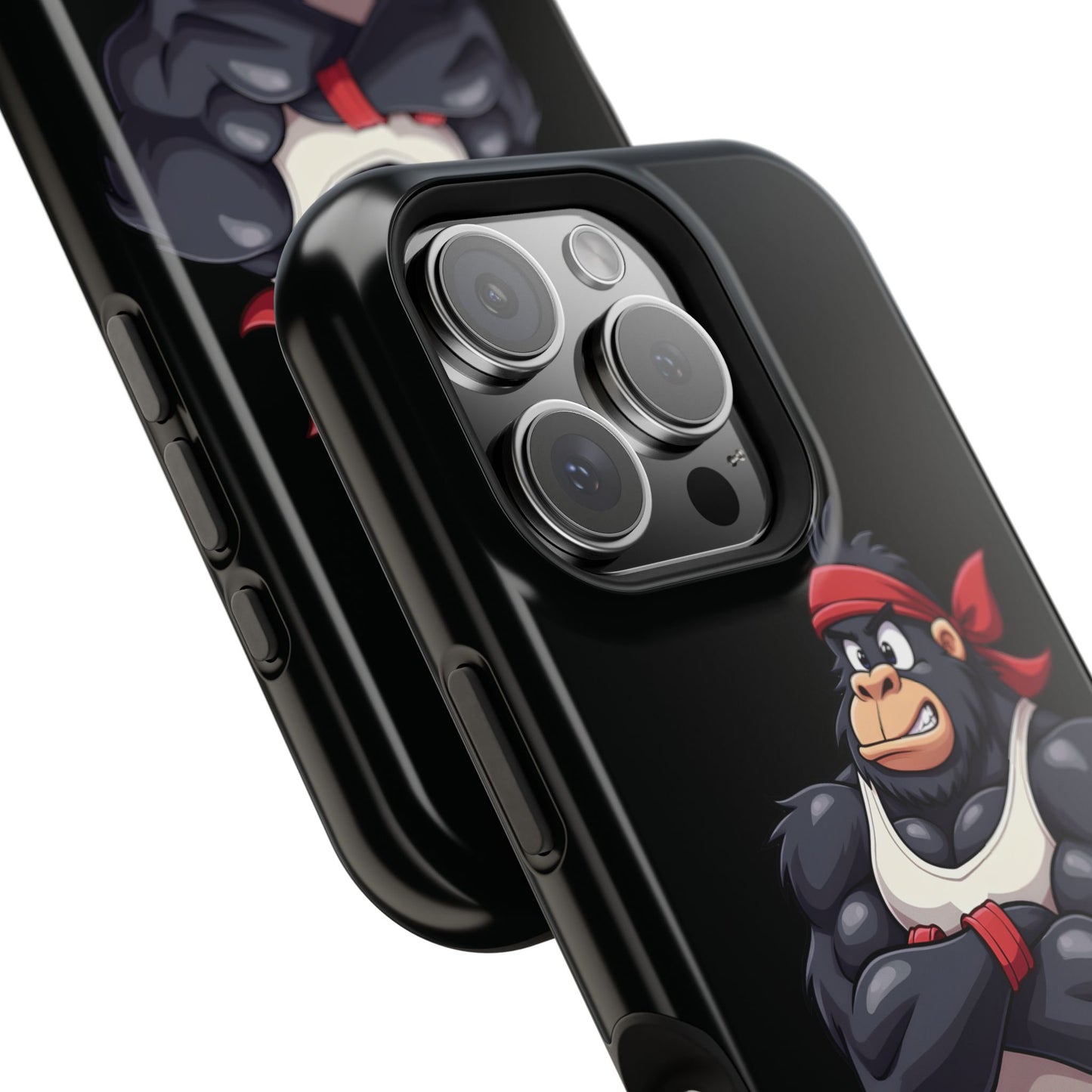 Red Band Gym Gorilla Phone Case – Fierce Style Meets Tough Protection