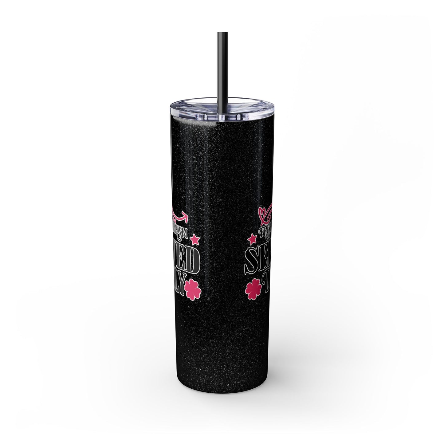 20oz Skinny Tumbler - 'Fresh Sarcasm Served Daily' Witty Insulated Drinkware