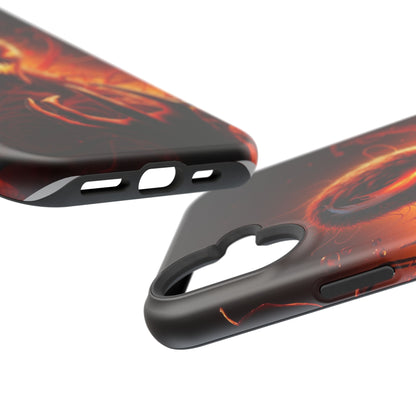 Fiery Alien Phone Case - Aesthetic iPhone Case | Sci-Fi Art Design | Gifts for Him | Unique Phone Accessories