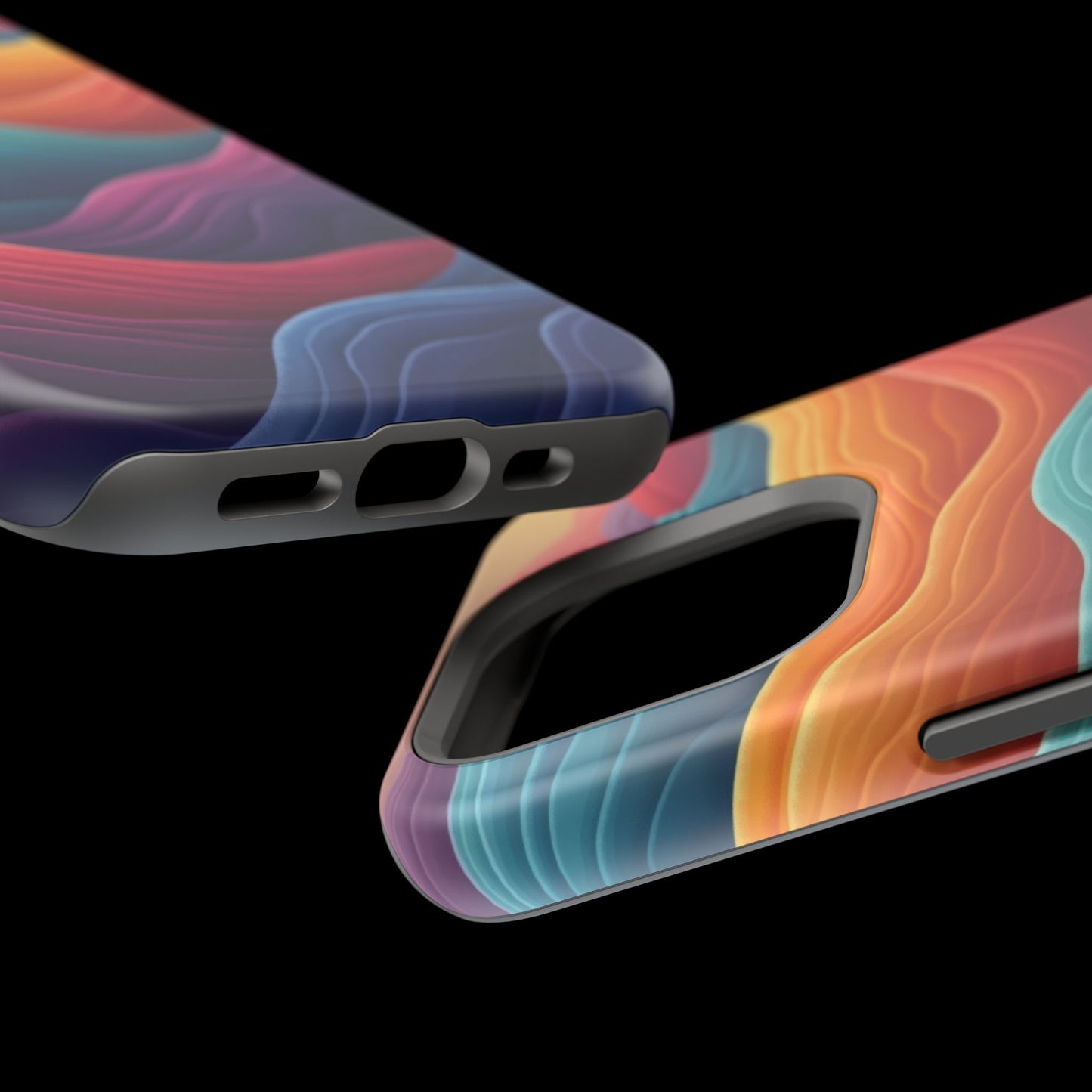 Abstract Wave Phone Case - Aesthetic iPhone Case, Pastel Gift Idea, Trendy Summer Accessory