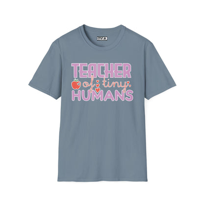 Teacher Appreciation Gift - “Teacher of Tiny Humans” Cute Tee, Preschool Teacher Shirt, Kindergarten Educator Gift