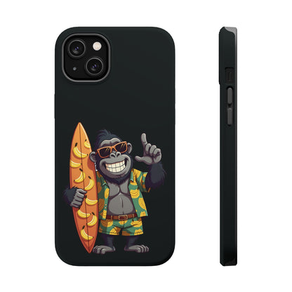 Banana Vibes Surf Gorilla Phone Case – Tropical Chill Meets Jungle Fun