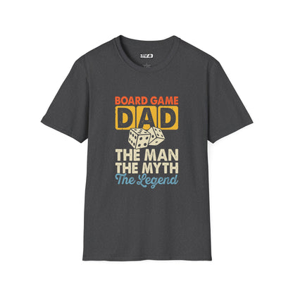 "Board Game Dad" Funny & Trendy Graphic Tee – Perfect Gift for Gamer Dads, Family Night Lovers & Game Night Champions