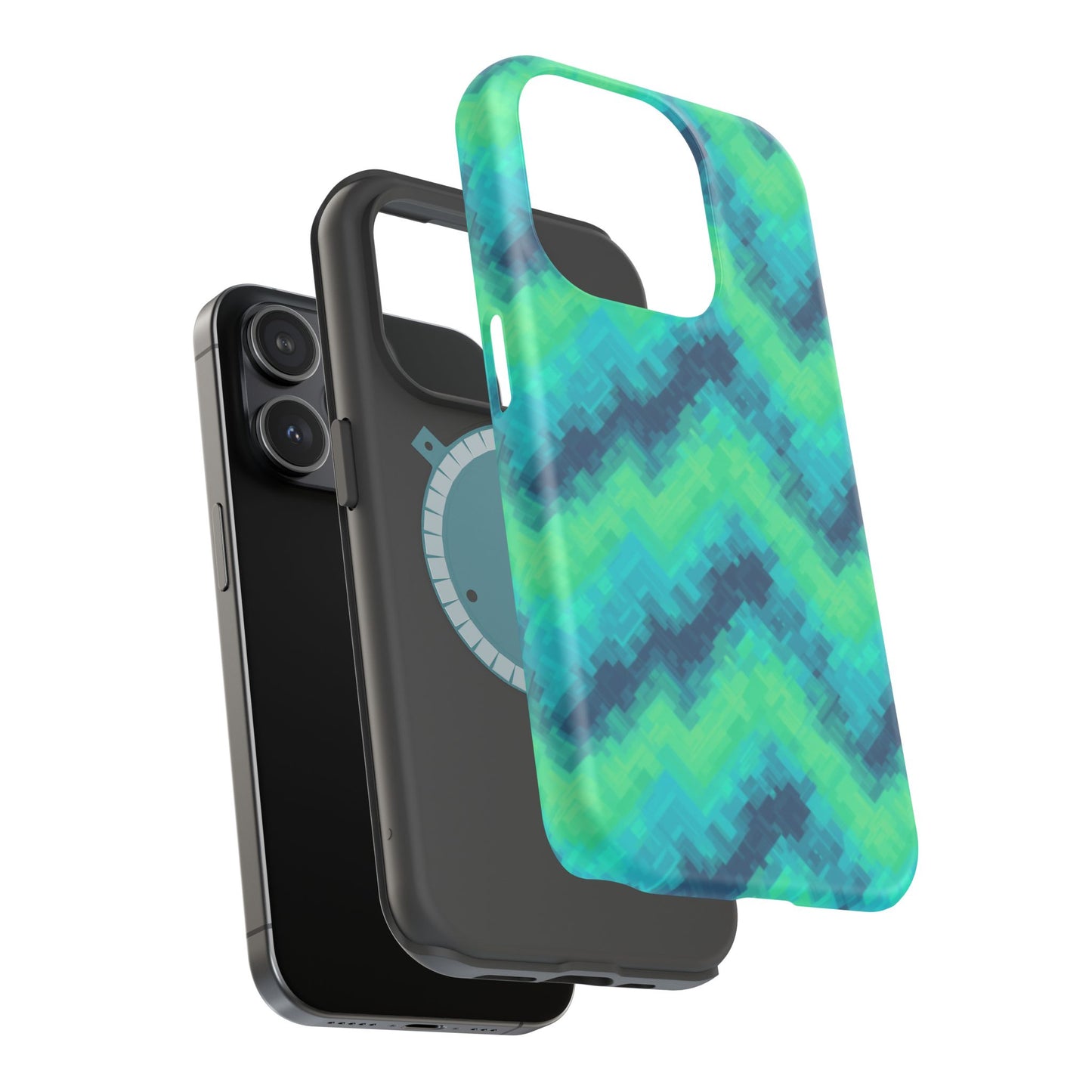 8-Bit Wave Phone Case for iPhone | Retro Pixel Art Slim Protective Cover