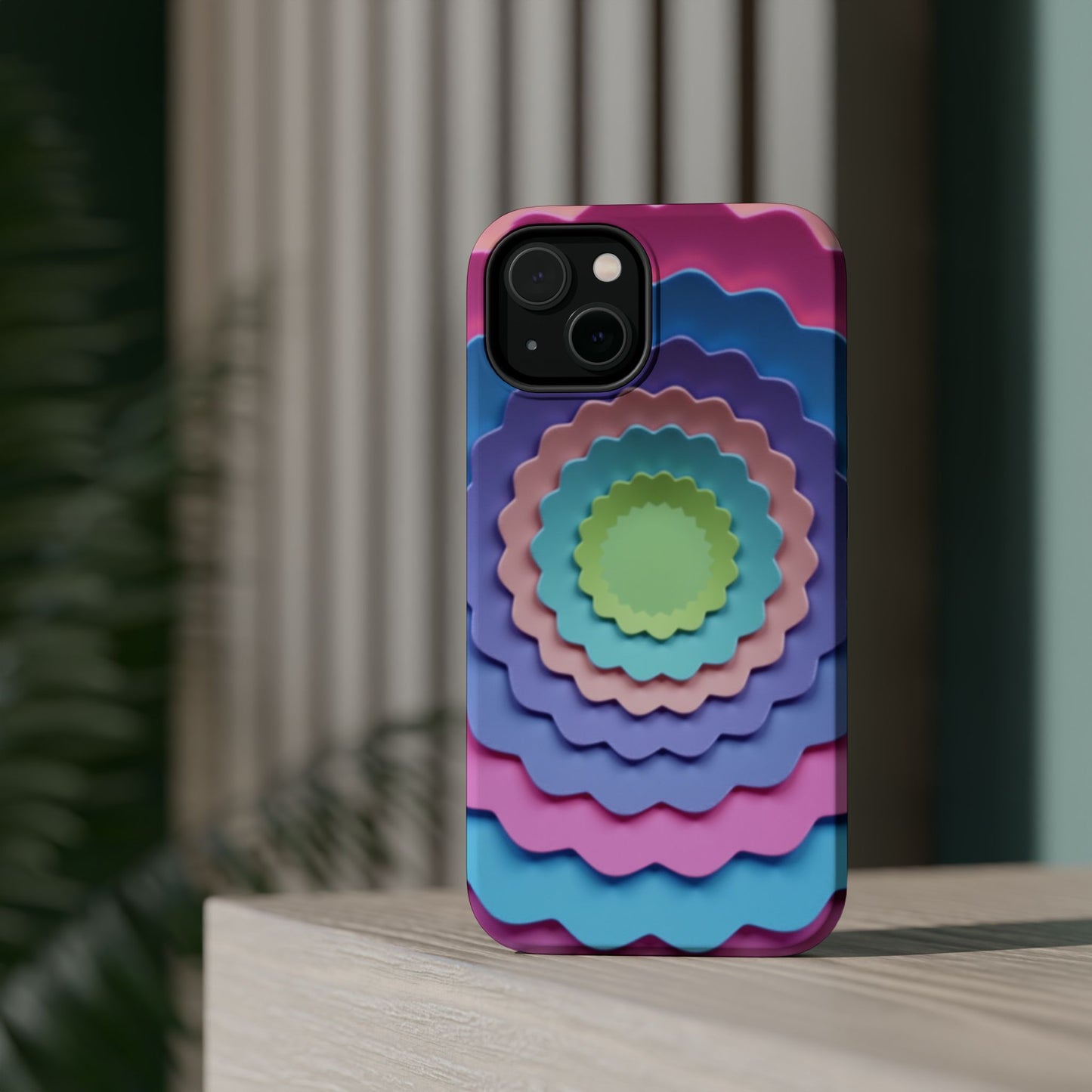 Layered Bloom iPhone Case - Pastel Flower Design, Cute Aesthetic Gift Idea