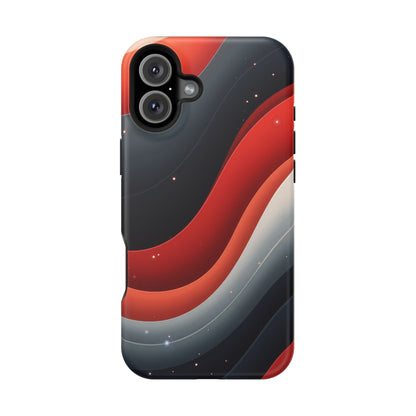 Celestial Waves iPhone Case - Galaxy Space Design, Aesthetic Gift Idea