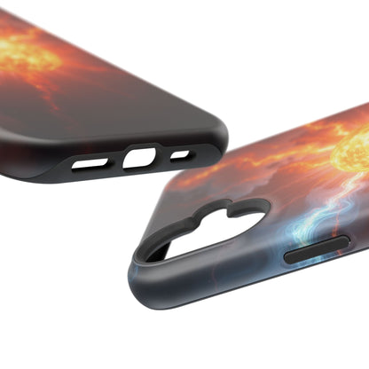 Solar Flare iPhone Case - Fiery Sunburst Space Design - Astronomy Gift Idea