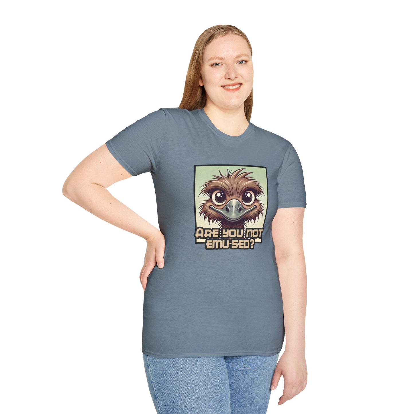 Funny Emu Graphic T-Shirt Are You Not Emu-sed? T-Shirt in Various Colors and Sizes