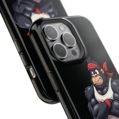 Red Band Gym Gorilla Phone Case – Fierce Style Meets Tough Protection