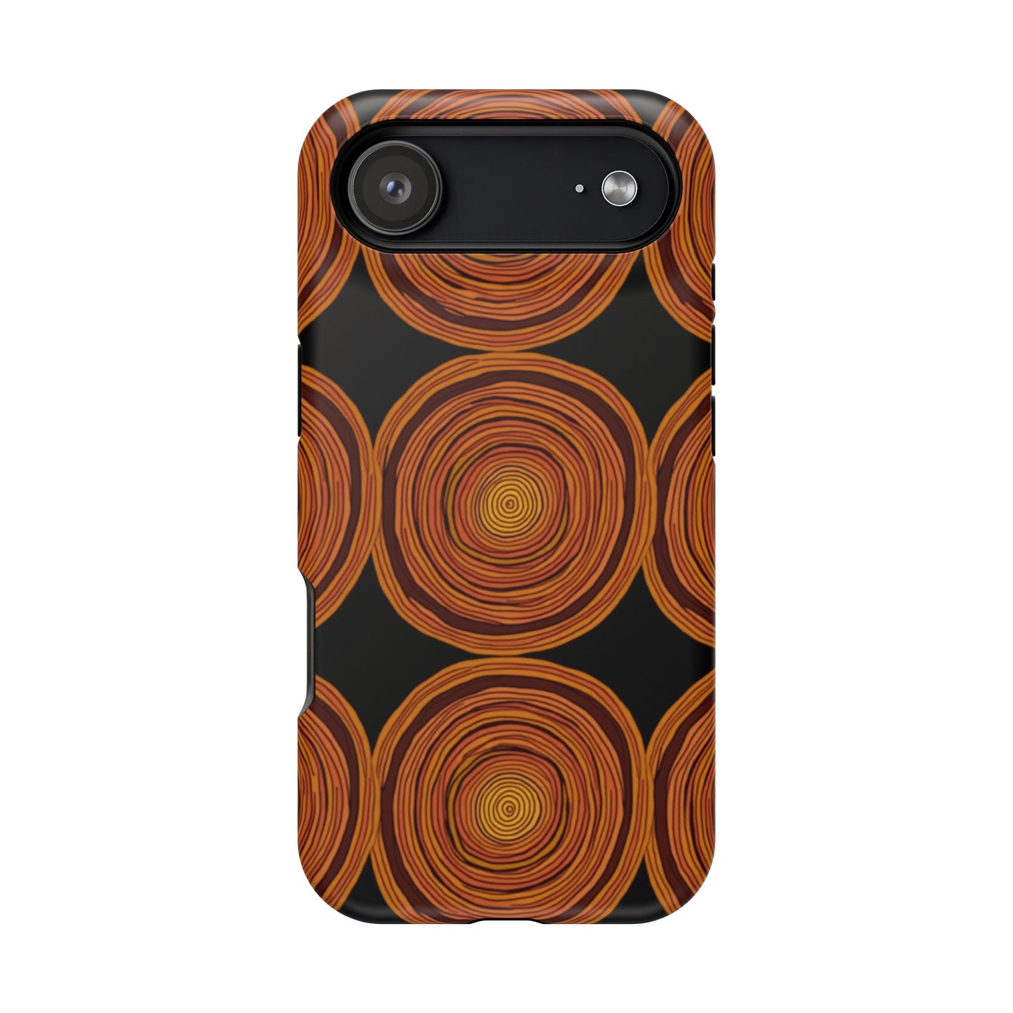 Rustic Swirl iPhone Case - Boho Wood Grain Pattern - Aesthetic Phone Accessories