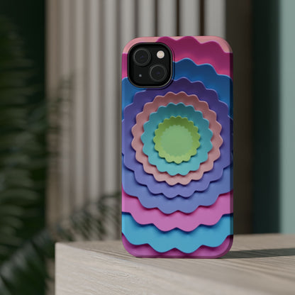 Layered Bloom iPhone Case - Pastel Flower Design, Cute Aesthetic Gift Idea