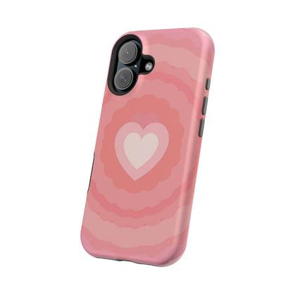 Heart Ripple iPhone Case - Cute Pink Aesthetic - Kawaii Gift for Her