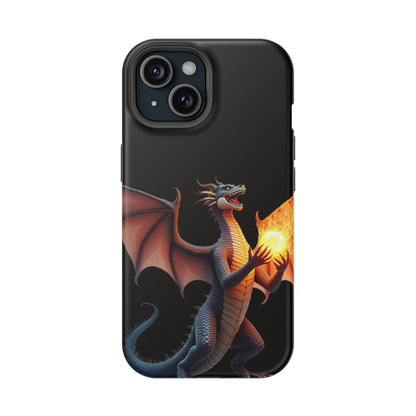 Dragon Fantasy MagSafe® iPhone Tough Case – Stunning Solid Design Protective Cover with Mythical Design