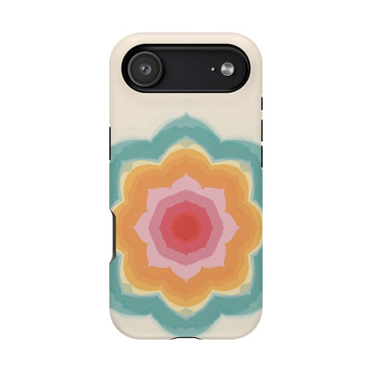 Floral Bloom iPhone Case - Retro Flower Power Design, Aesthetic Gift Idea