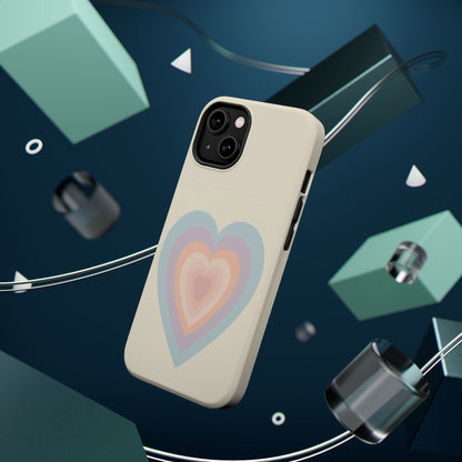 Pastel Heart iPhone Case - Retro Aesthetic Y2K Gift - Cute Phone Accessories