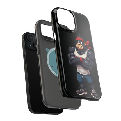 Red Band Gym Gorilla Phone Case – Fierce Style Meets Tough Protection