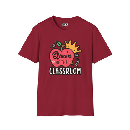 Teacher Shirt - Queen of the Classroom Tee, Gift for Teachers, Appreciation Gift, Cute Educator Graphic Top, Back to School Outfit