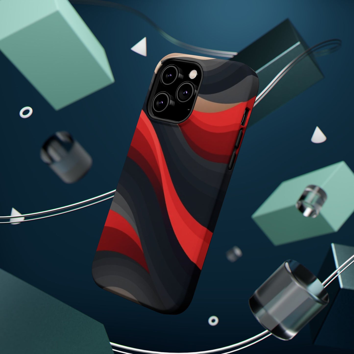 Dynamic Elegance Phone Case - Bold Wave Design | Trendy Aesthetic Gift Idea