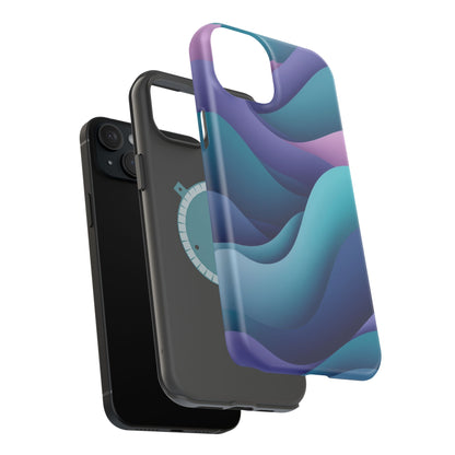 Oceanic Serenity Phone Case - Calming Blue Wave Aesthetic | Nature Inspired Gift Idea