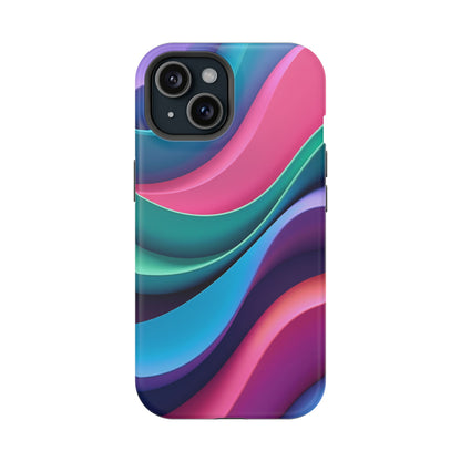 Aesthetic Wave Phone Case - Colorful iPhone Case, Ocean Gift Idea, Trendy Summer Accessory
