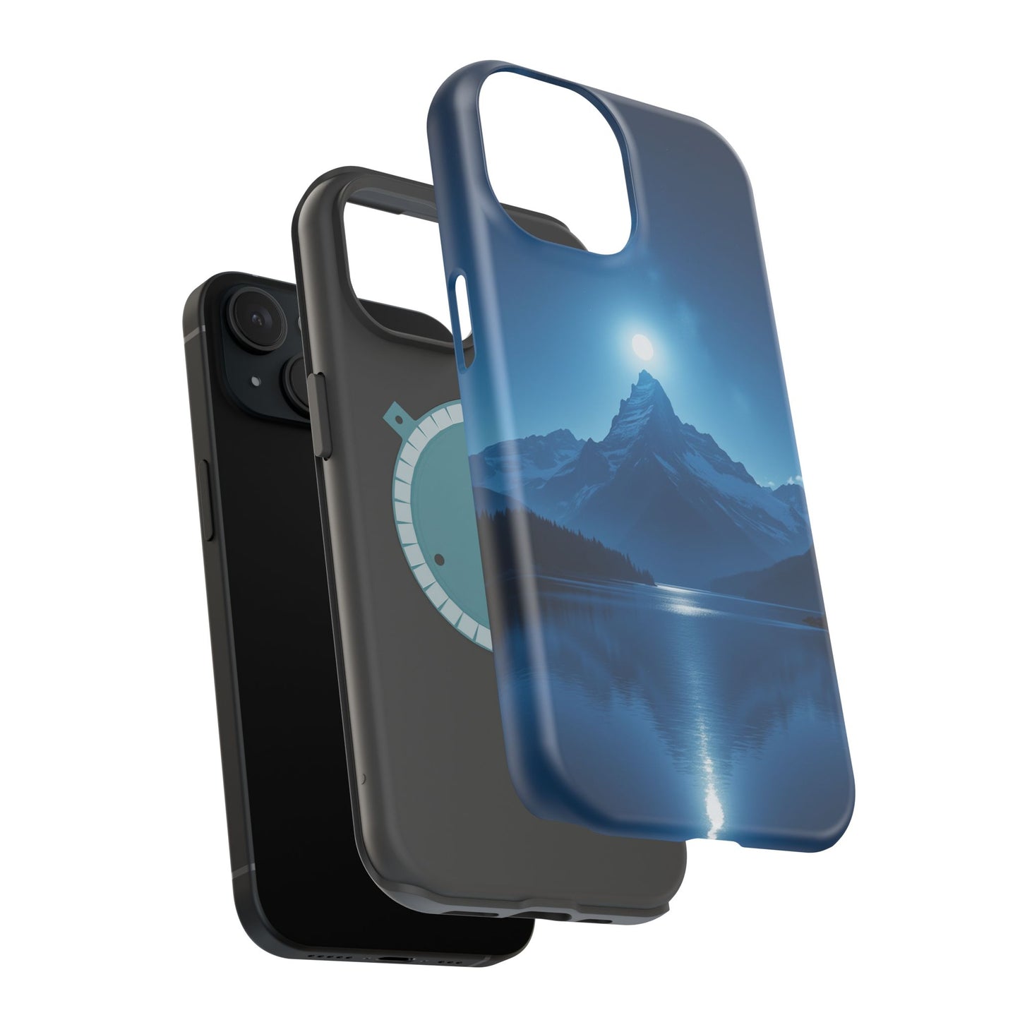 Mountain Moon Phone Case - Serene Landscape iPhone Cover - Nature Lover Gift