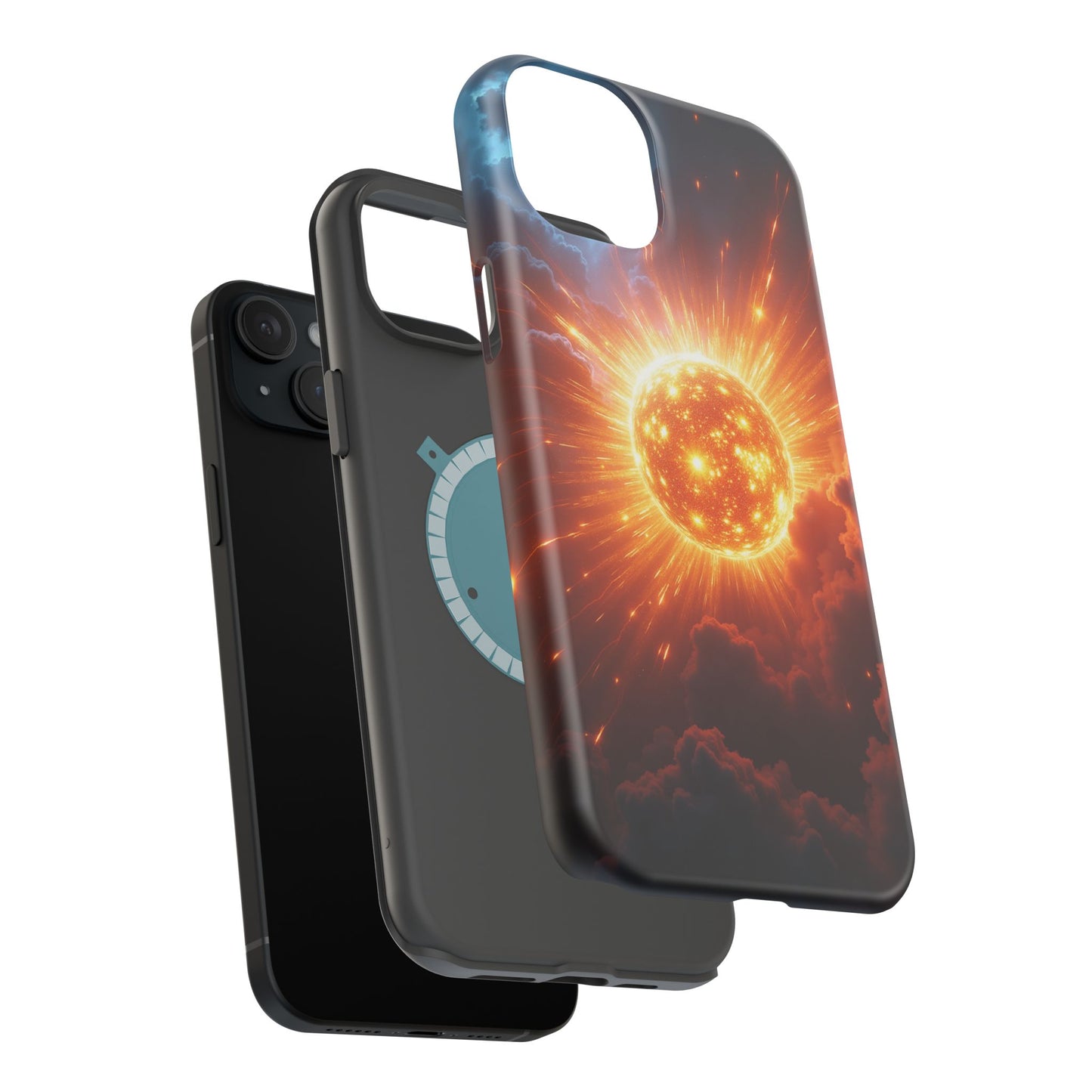 Sun Phone Case - Fiery Starburst iPhone Cover - Astronomy Gift for Him/Her