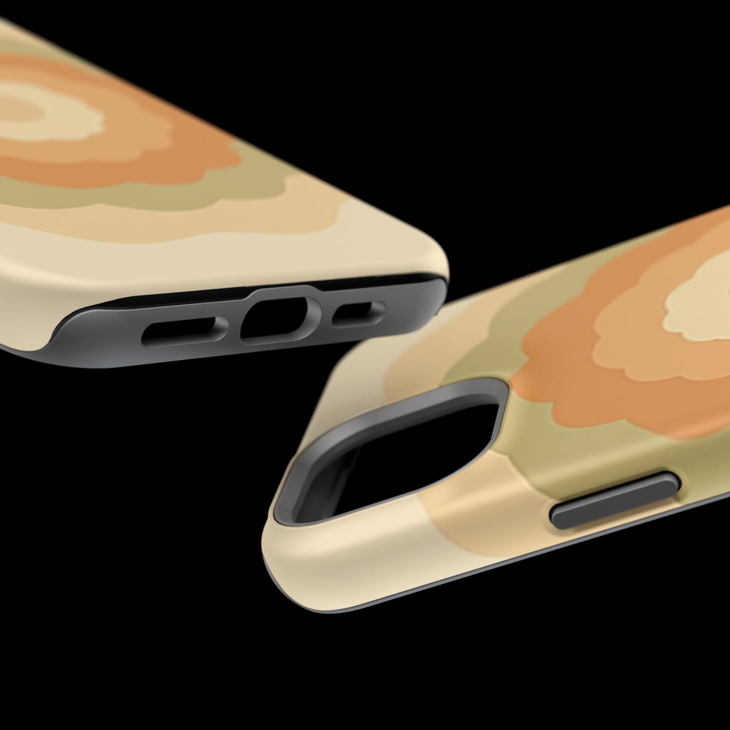 Retro Bloom iPhone Case - 70s Floral Design, Vintage Aesthetic Gift Idea