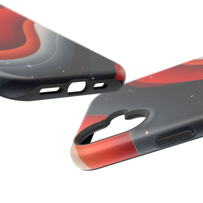 Celestial Waves iPhone Case - Galaxy Space Design, Aesthetic Gift Idea