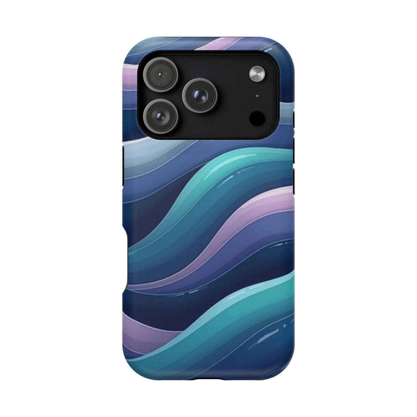 Blue Wave Phone Case - Aesthetic iPhone Case | Dark Moody Gradient Design | Gifts for Her | Unique Art Print