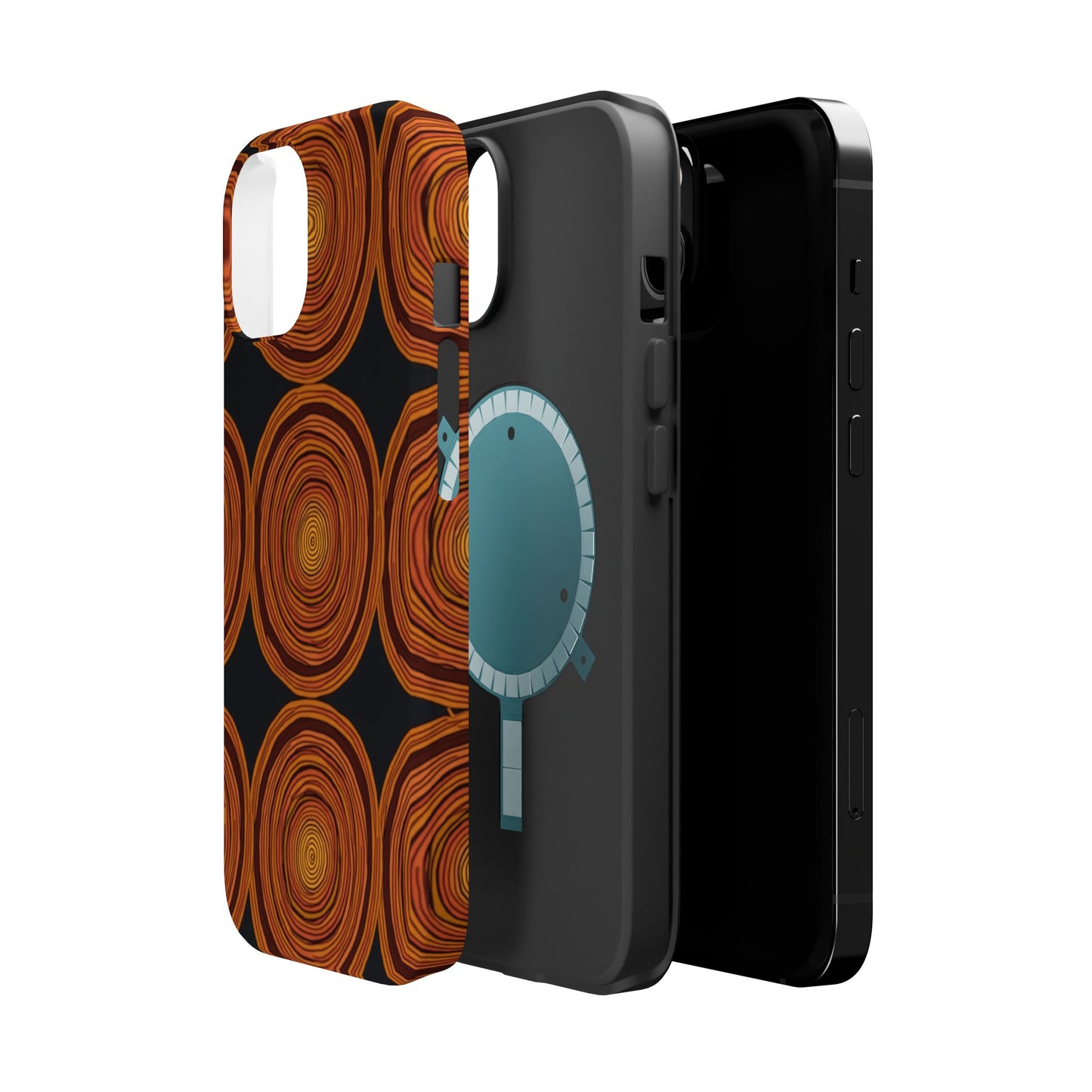 Rustic Swirl iPhone Case - Boho Wood Grain Pattern - Aesthetic Phone Accessories