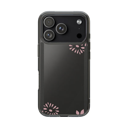Elegant Floral Clear Phone Case – Minimalist Chic Protection