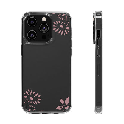 Elegant Floral Clear Phone Case – Minimalist Chic Protection