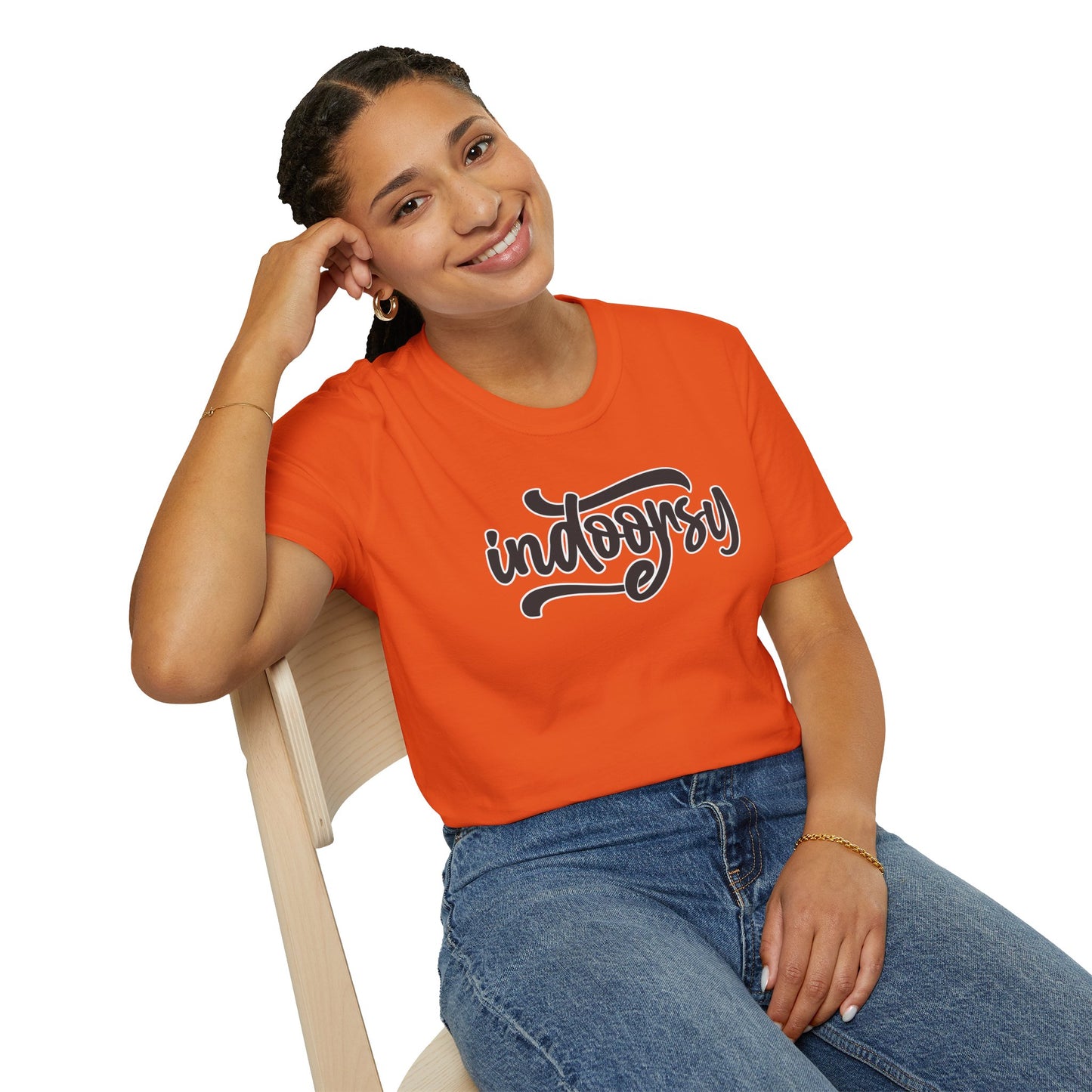 "Indoorsy" Funny Indoor Lifestyle T-Shirt – Quirky & Cozy Graphic Tee for Homebodies, Introverts & Lazy Legends