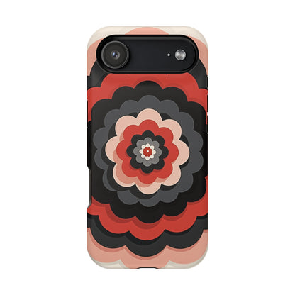 Floral Phone Case - Retro Flower iPhone Case, Aesthetic Gift Idea, Cute Pink Design