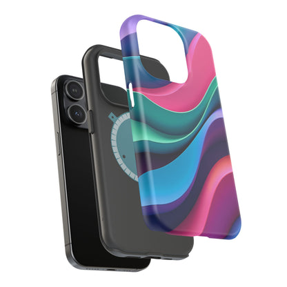 Aesthetic Wave Phone Case - Colorful iPhone Case, Ocean Gift Idea, Trendy Summer Accessory