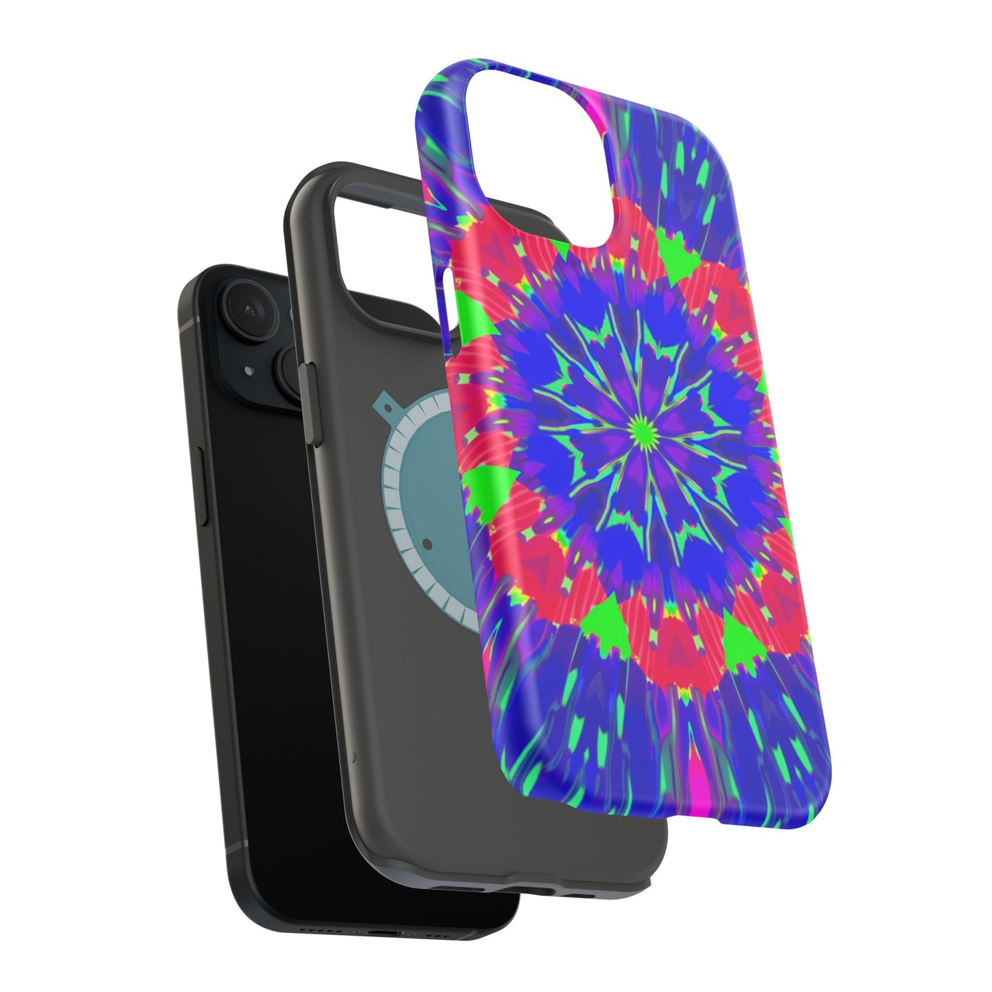 Neon Phone Case - Trippy iPhone Case, Rave Gift Idea, Aesthetic Y2K Accessory