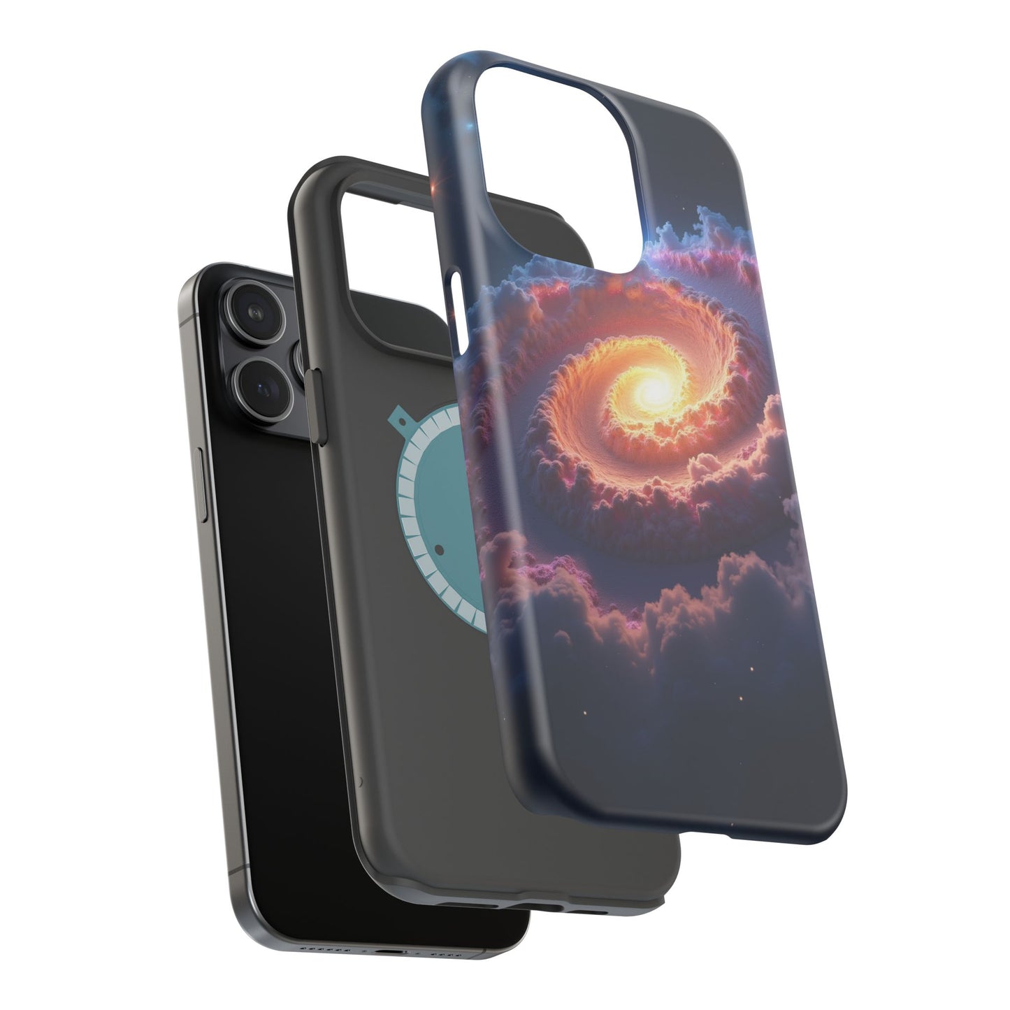 Ethereal Spiral Galaxy Phone Case for iPhone | Dreamy Aesthetic Slim Protective Cover