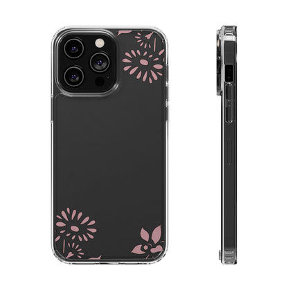 Elegant Floral Clear Phone Case – Minimalist Chic Protection
