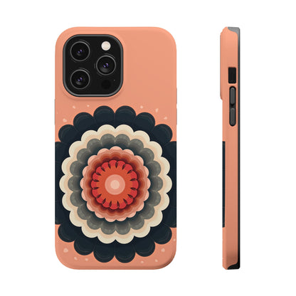 Earth Tone Mandala iPhone Case - Bohemian Floral Design, Aesthetic Gift Idea