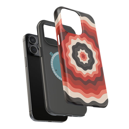 70s Wave Phone Case - Aesthetic iPhone Case, Vintage Gift Idea, Trendy Summer Accessory