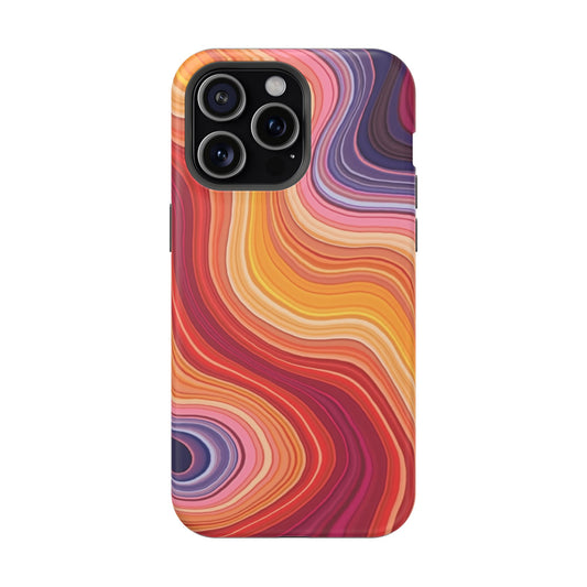 Lava Flow iPhone Case - Abstract Swirl Design, Trendy Aesthetic Gift Idea