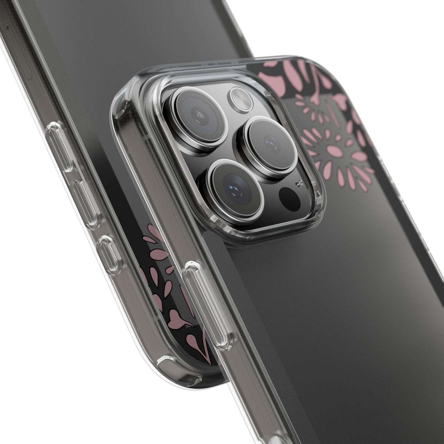 Elegant Floral Clear Phone Case – Minimalist Chic Protection