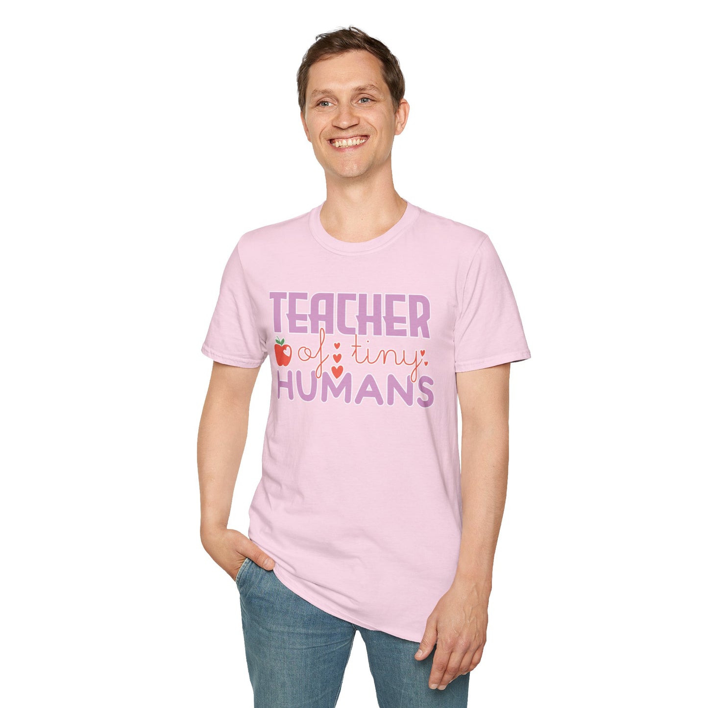 Teacher Appreciation Gift - “Teacher of Tiny Humans” Cute Tee, Preschool Teacher Shirt, Kindergarten Educator Gift