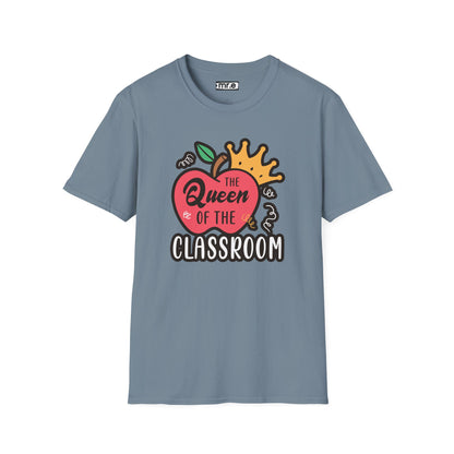 Teacher Shirt - Queen of the Classroom Tee, Gift for Teachers, Appreciation Gift, Cute Educator Graphic Top, Back to School Outfit