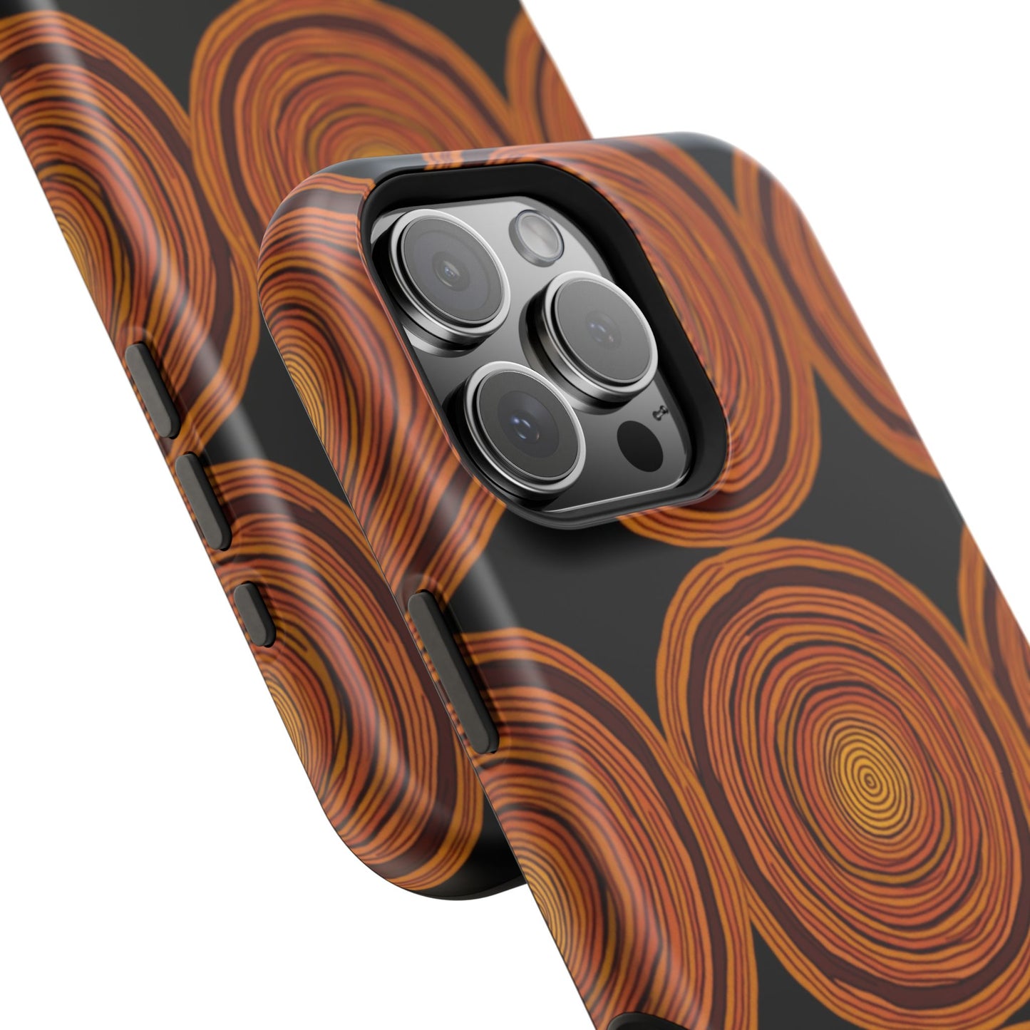 Rustic Swirl iPhone Case - Boho Wood Grain Pattern - Aesthetic Phone Accessories