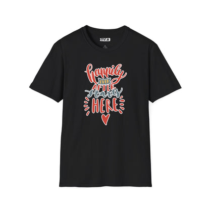 "Happily Ever After Starts Here" Inspirational & Wholesome T-Shirt – Cute Motivational Graphic Tee for Dreamers, Romantics & New Beginnings