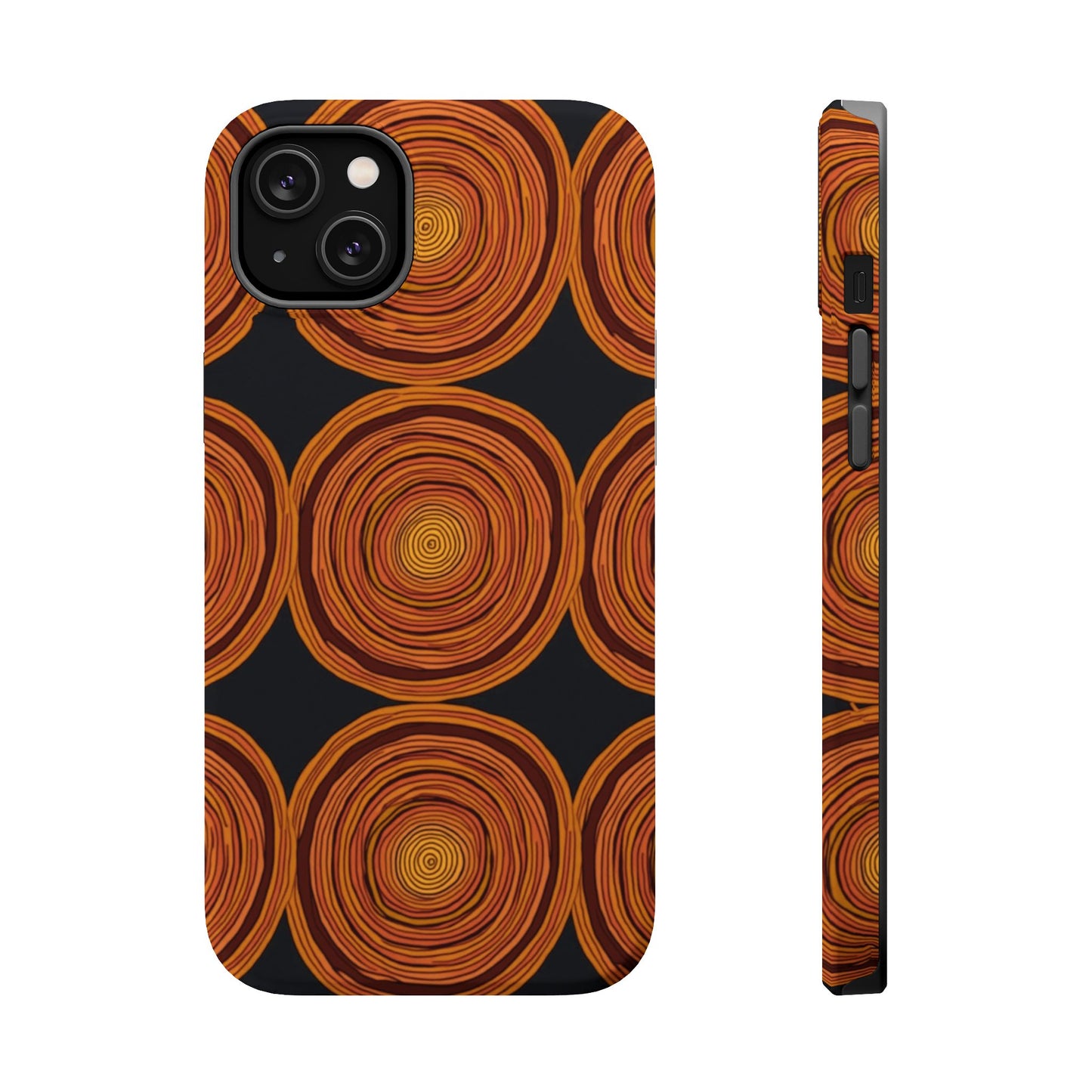 Rustic Swirl iPhone Case - Boho Wood Grain Pattern - Aesthetic Phone Accessories